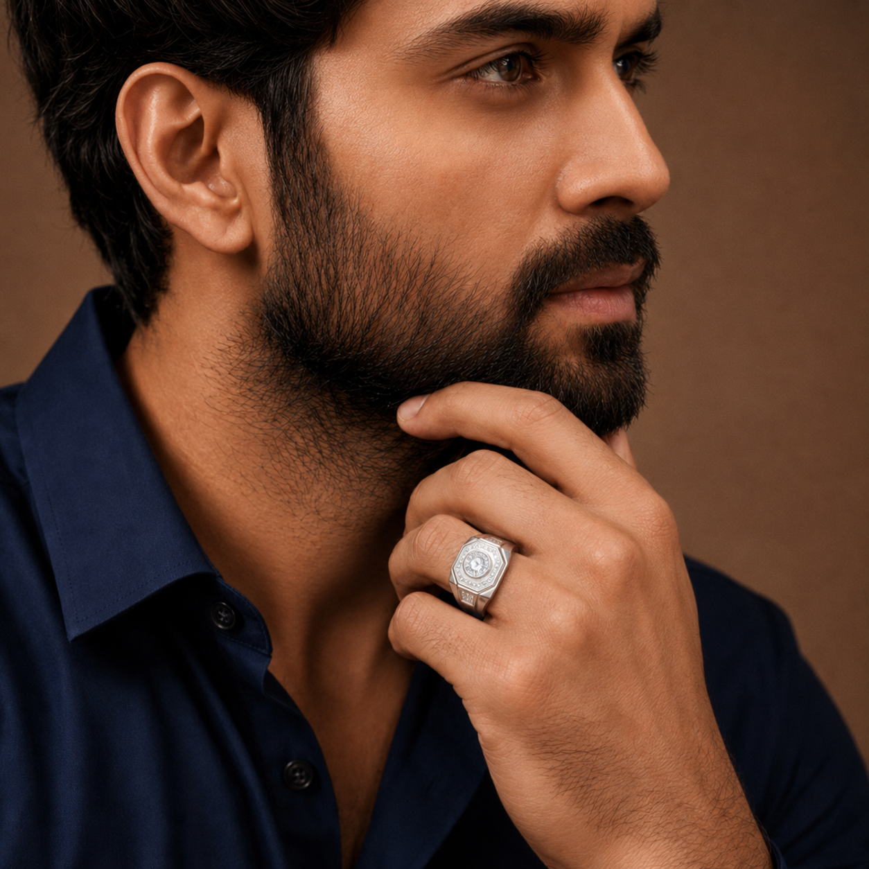 Royal Accent Silver Ring