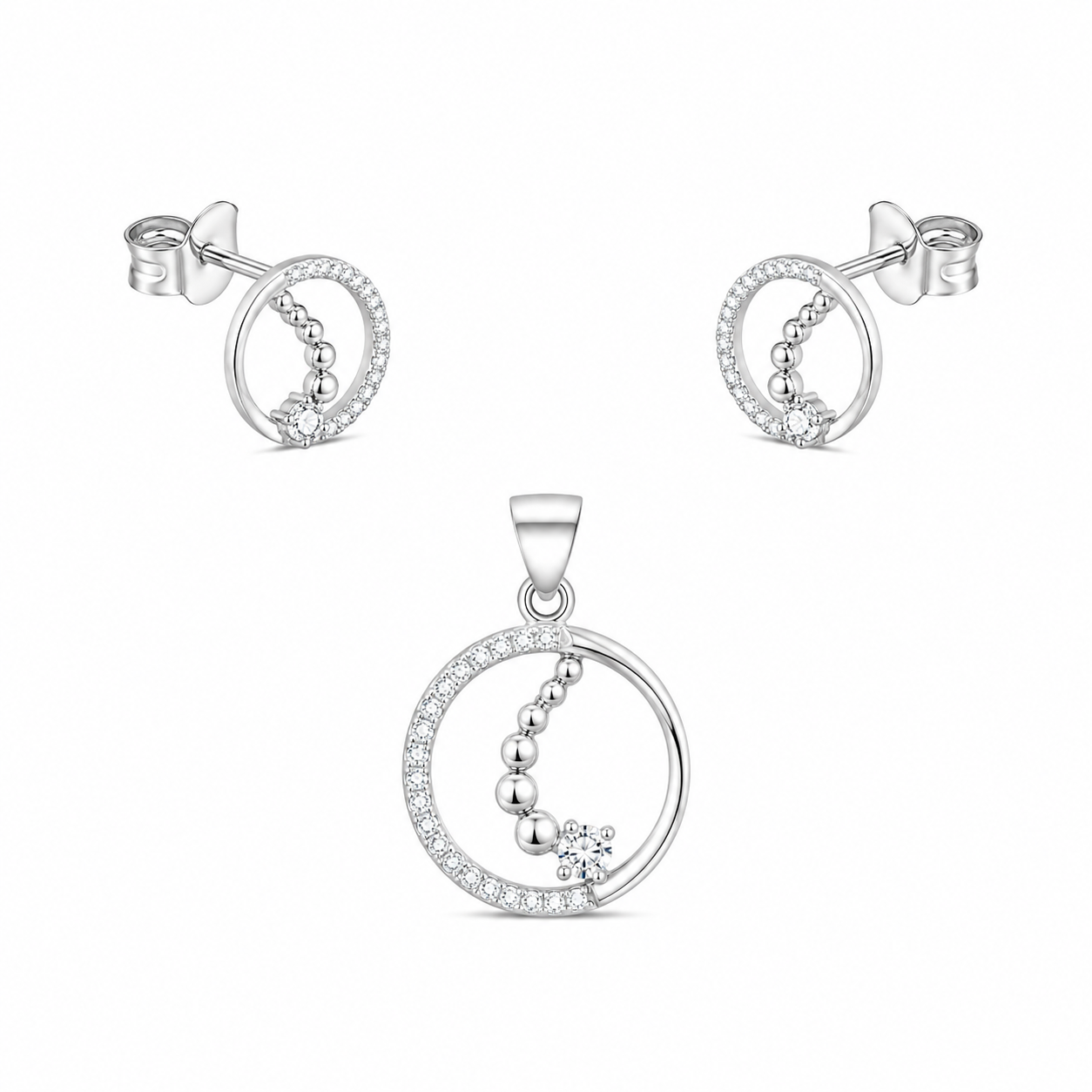 Celeste Orbit Pendant Set