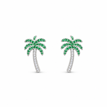 Emerald Palm Studs