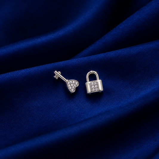 Love Unlocked — Lock & Key Earrings