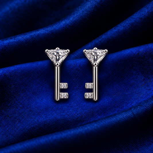 Key to Sparkle — Key Earrings