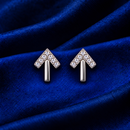 Rise & Shine — Upward Arrow Earrings