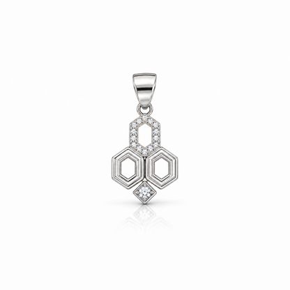 Hexa Harmony Pendant — Layered Hexagons