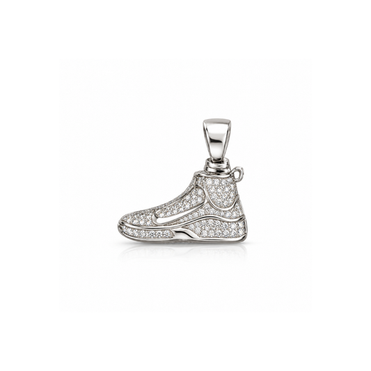 Urban Stride Pendant — Curved-Panel Shoe