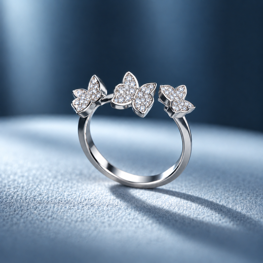 Butterfly Trio Ring
