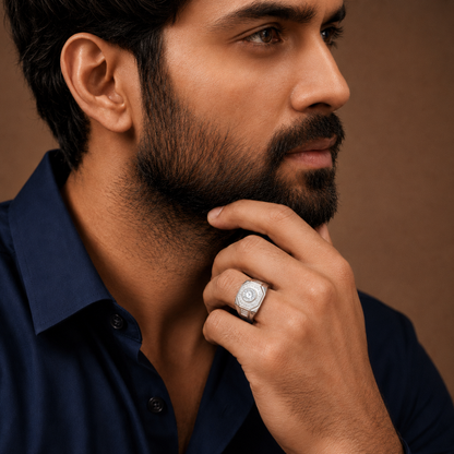 Royal Accent Silver Ring