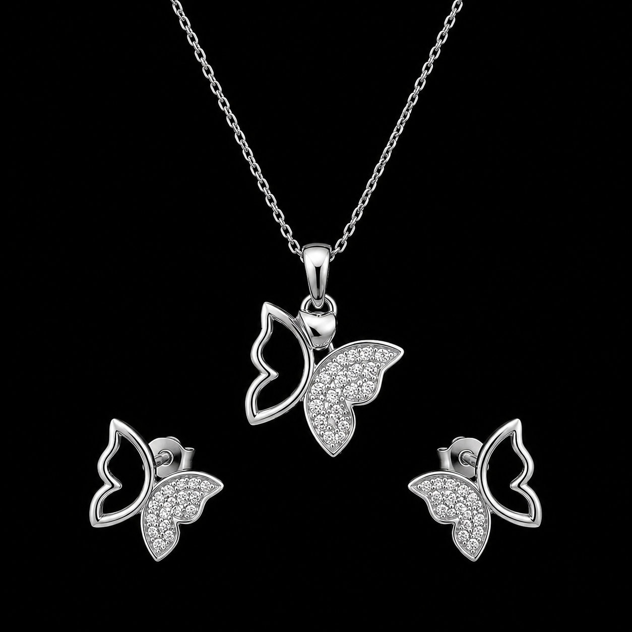 Moonlit Flutter Pendant Set
