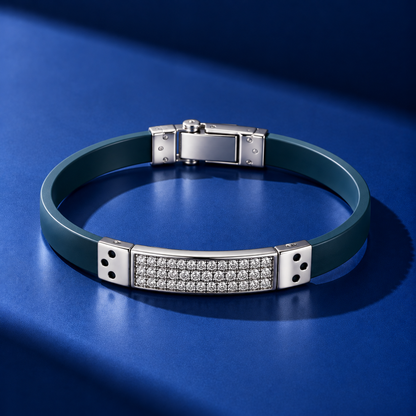 Silver Pavé Bar Bracelet