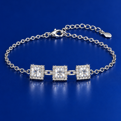 Triple Halo Bracelet