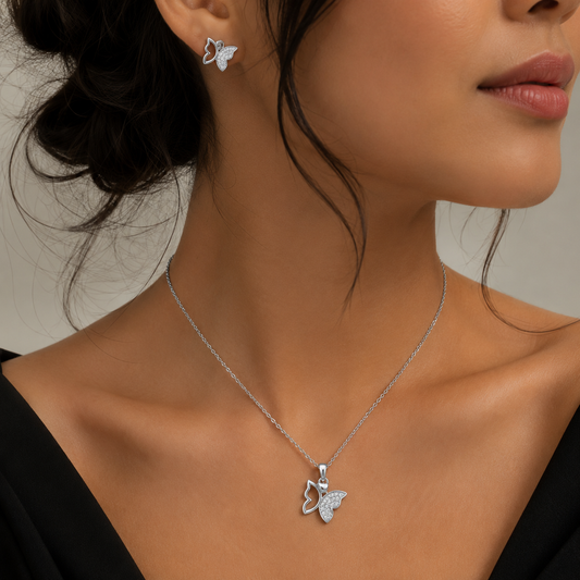 Moonlit Flutter Pendant Set