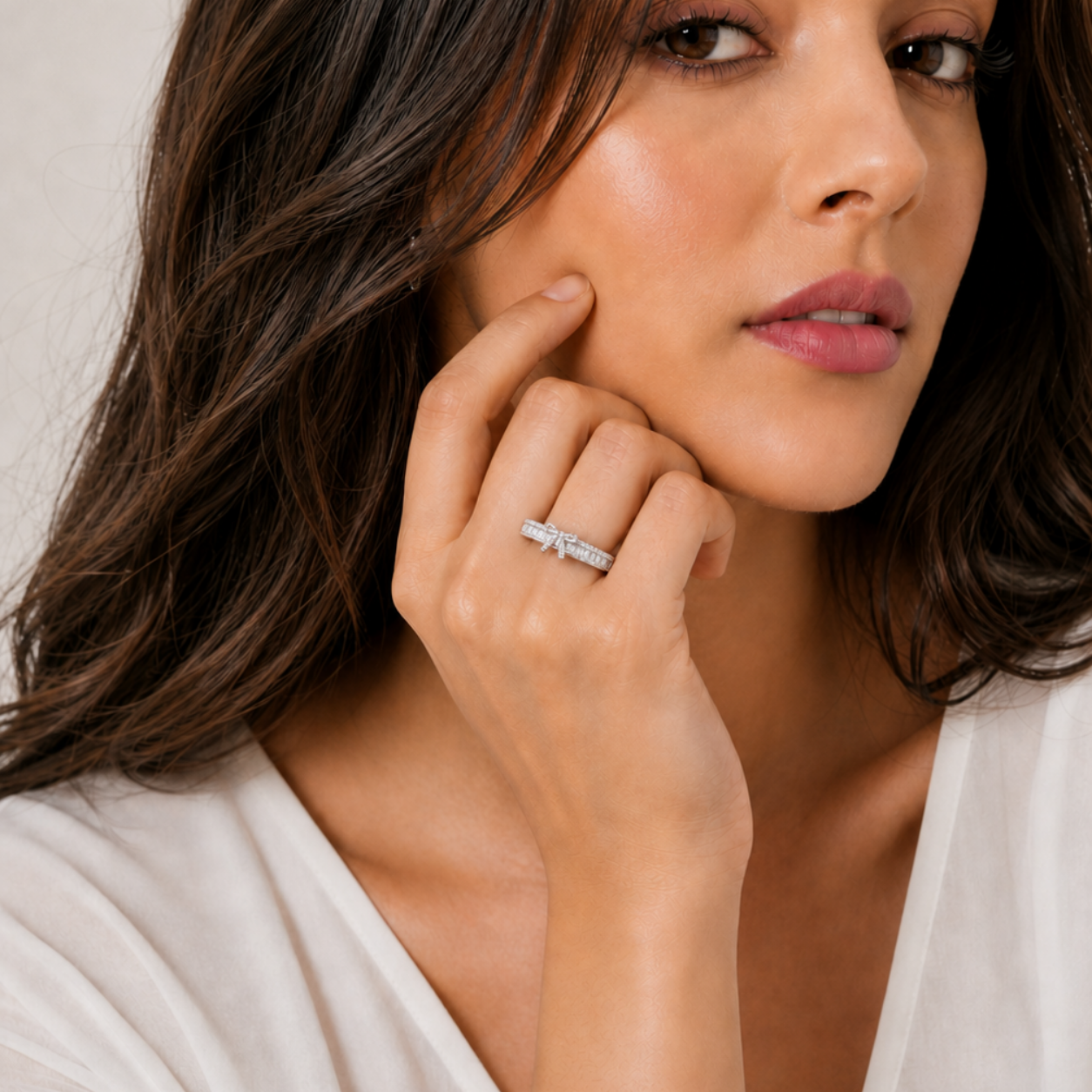 Silver Halo Ring