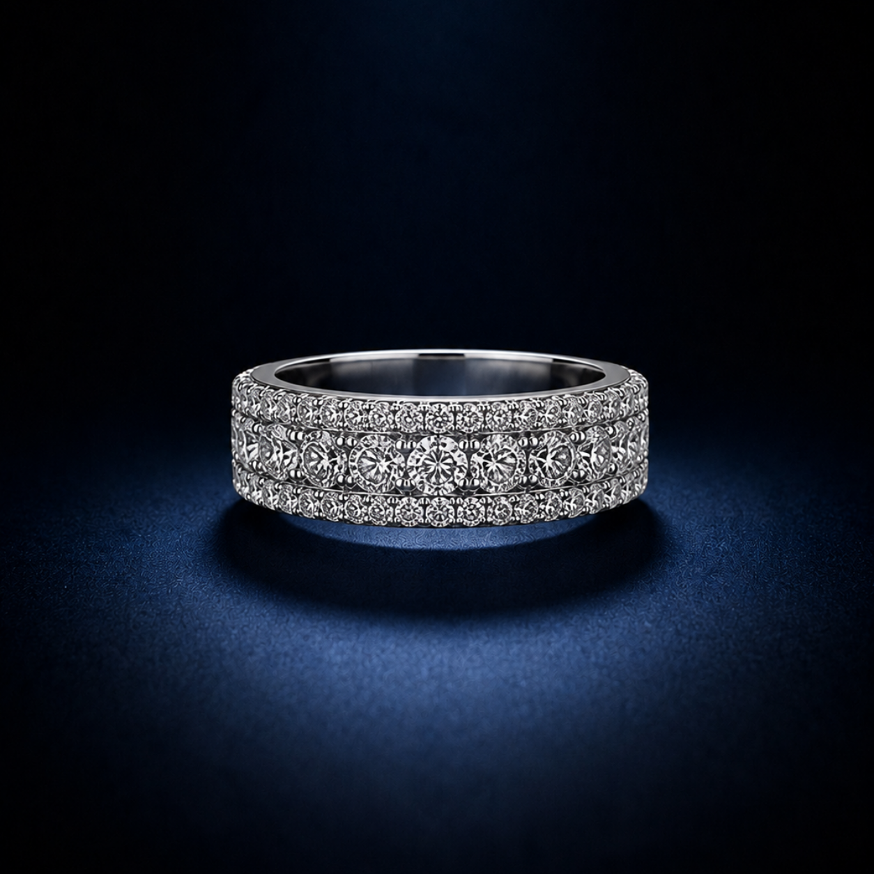 Serene Line Silver Ring