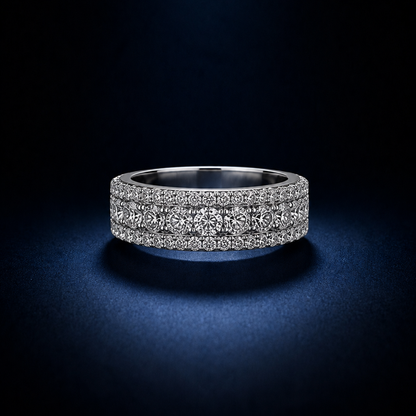Serene Line Silver Ring