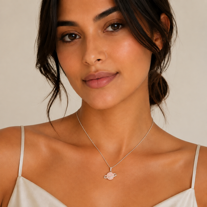 Silver Planet Pendant Chain