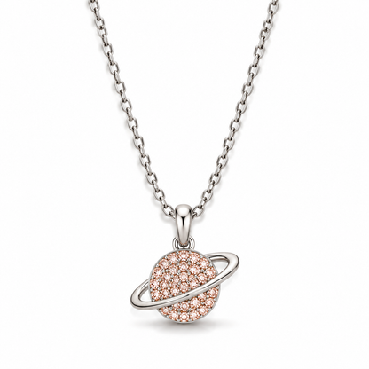 Silver Planet Pendant Chain