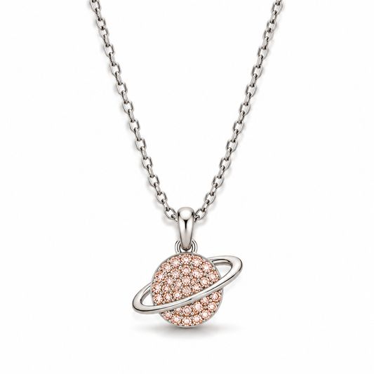Silver Planet Pendant Chain