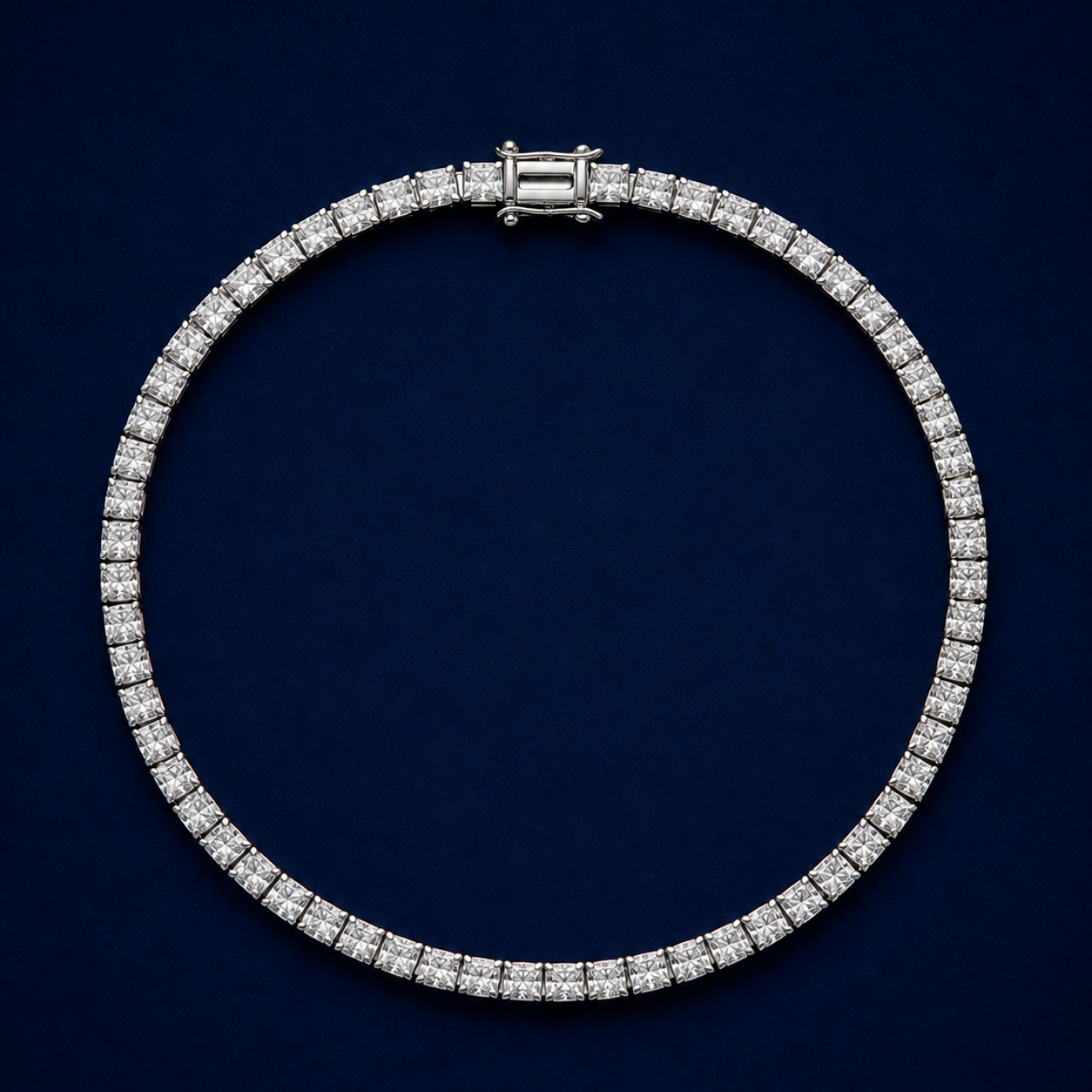 Classic Silver Tennis Bracelet