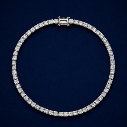 Classic Silver Tennis Bracelet