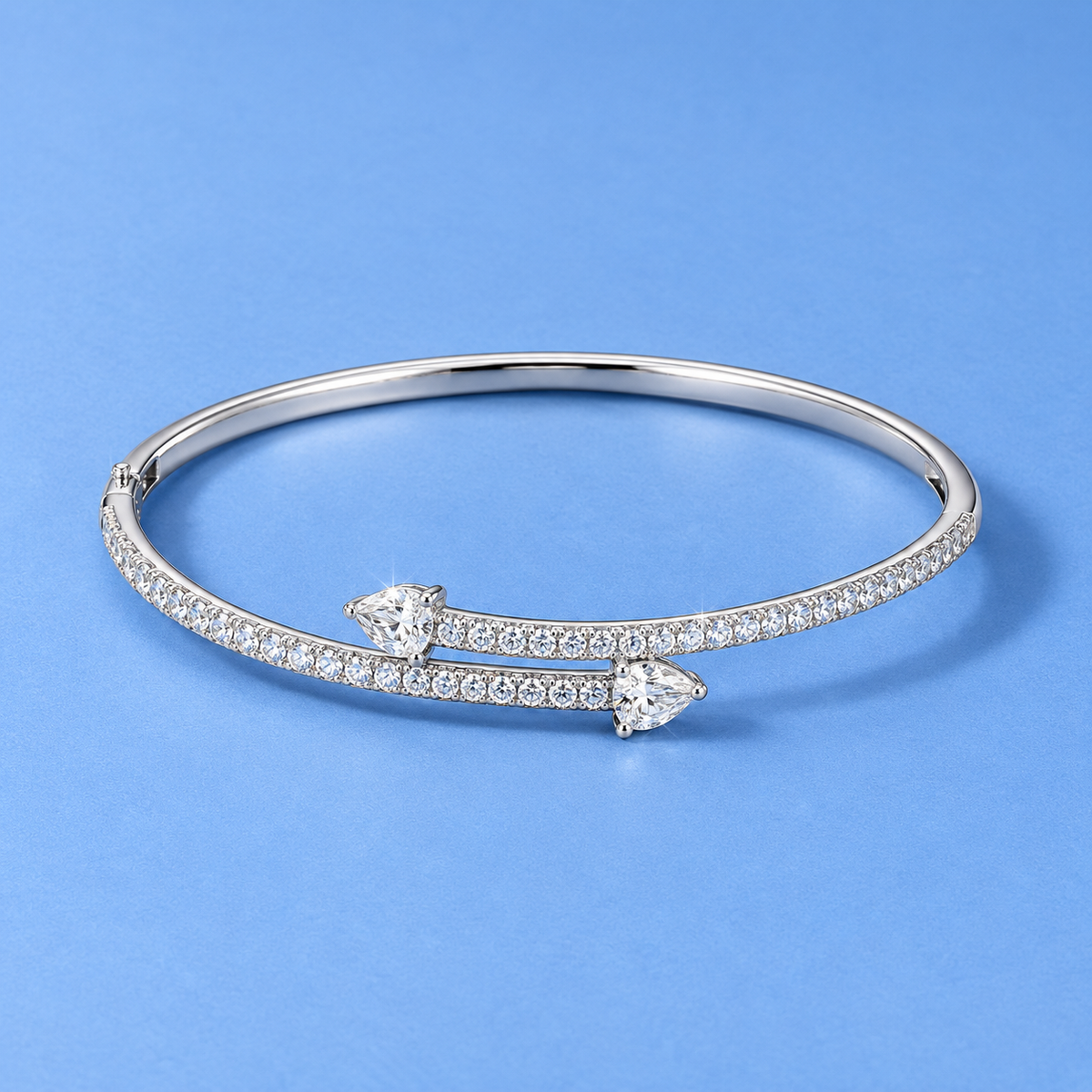 Silver Leaf Cuff Bracelet