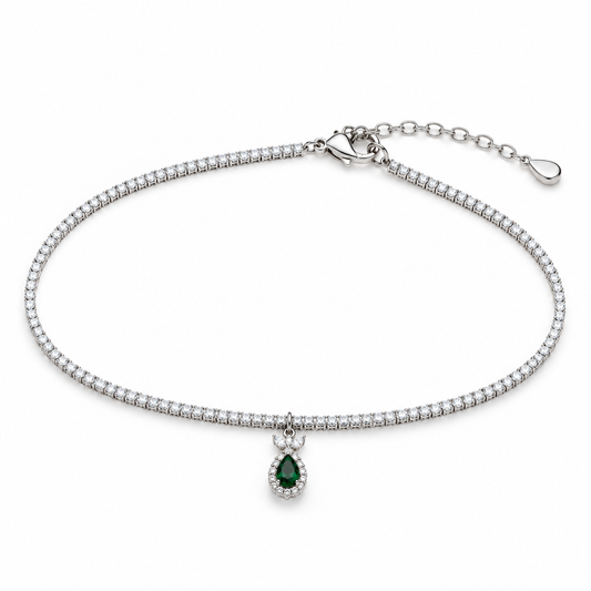 Emerald Whisper Anklet