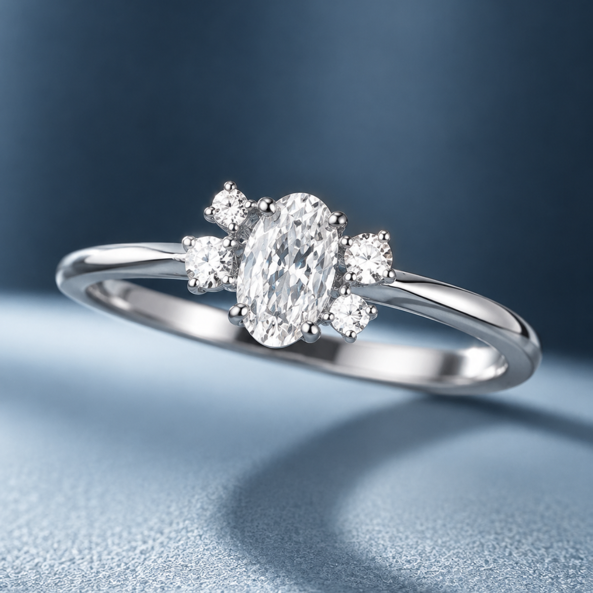 Radiant Oval Ring