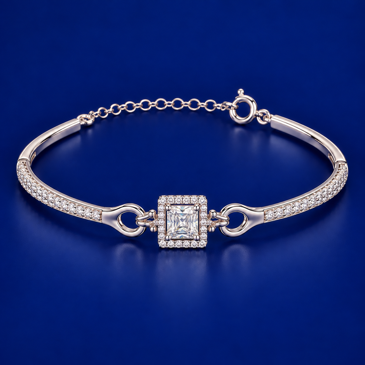 Square Halo Bracelet