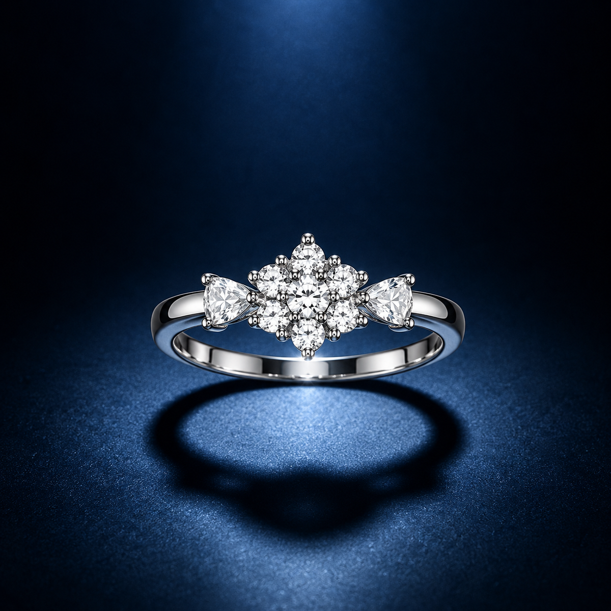 Silver Flower Ring