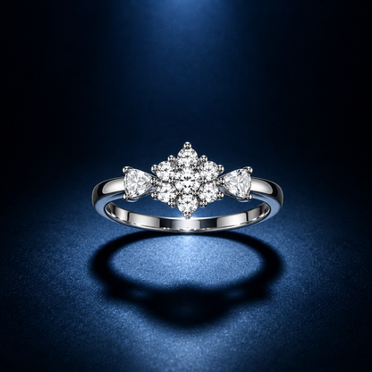 Silver Flower Ring