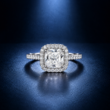 Halo Solitaire Ring