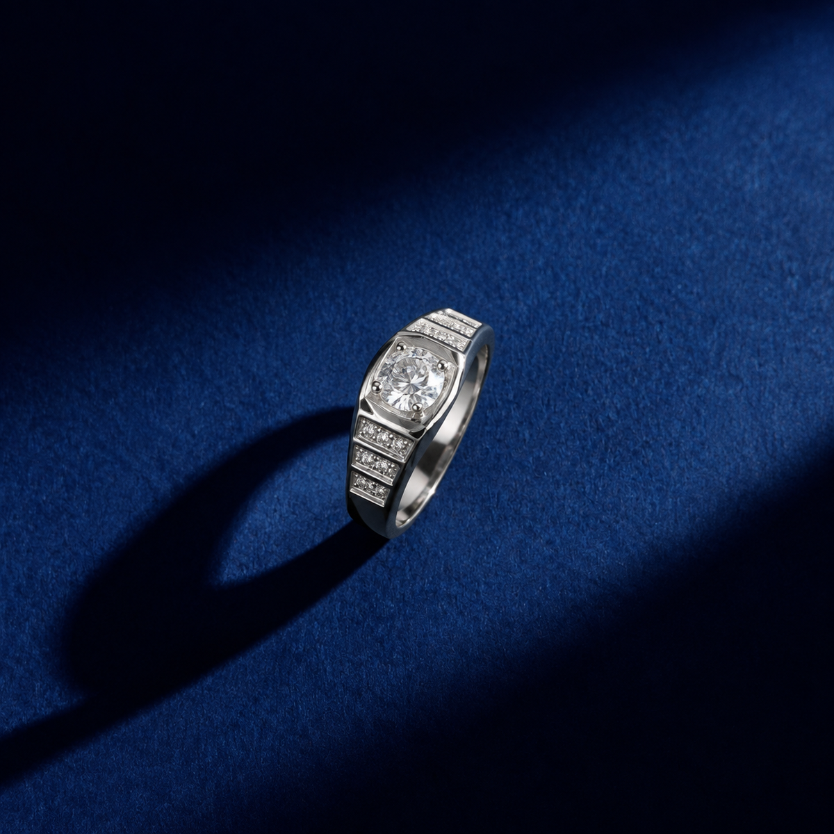 Classic Halo Silver Ring